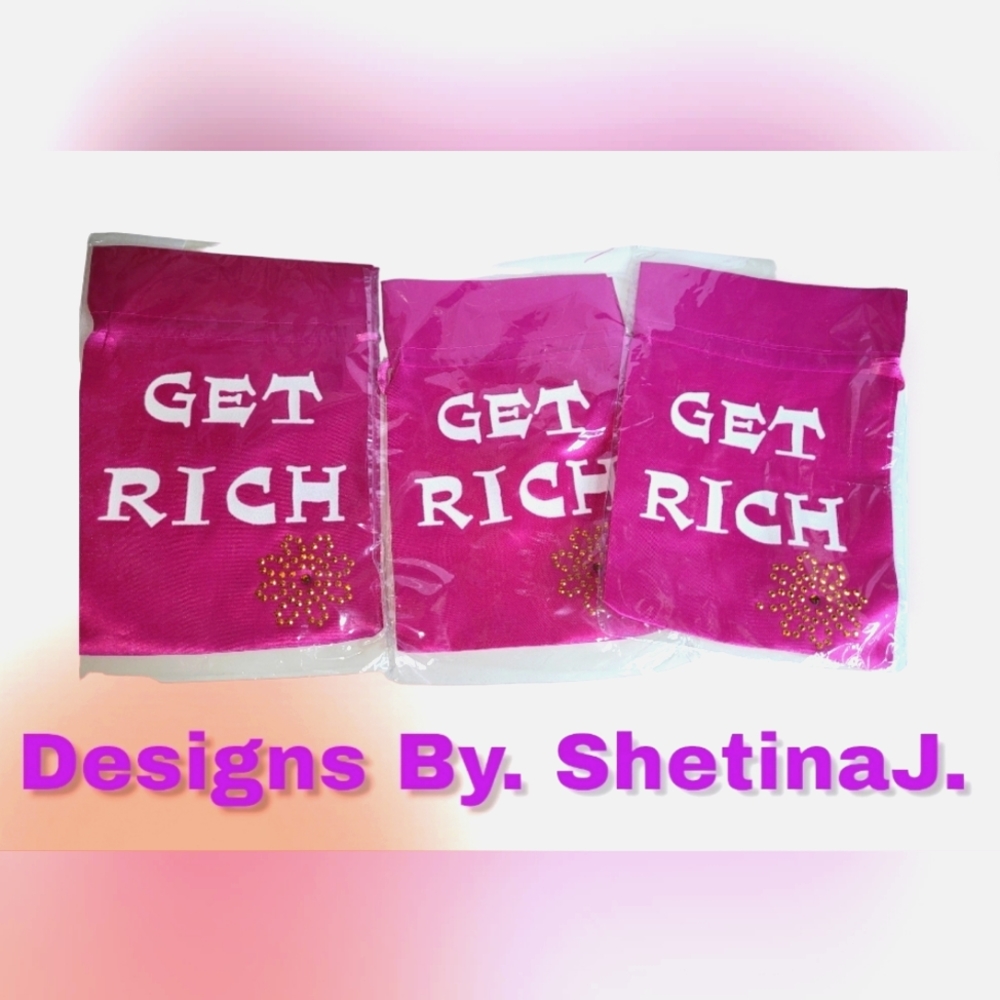 *Inspirational "Get Rich" Bags (3)